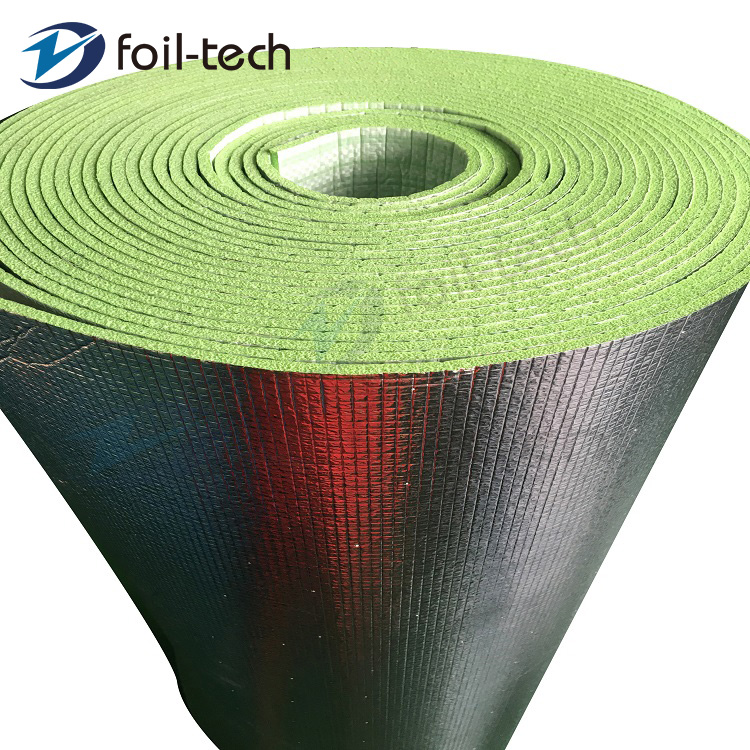 Aluminum Foil Green XPE foam insulation with printing